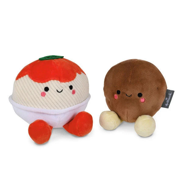 Hallmark Better Together Spaghetti And Meatball Magnetic Plush, 4.75" 1 Hallmark Better Together Spaghetti And Meatball Magnetic Plush, 4.75"