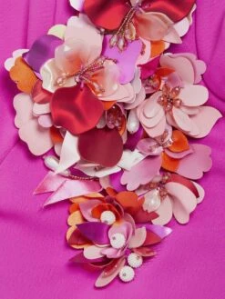 Badgley Mischka Mock Turtleneck Applique Midi-Dress 13 Badgley Mischka Mock Turtleneck Applique Midi-Dress -KidKraft Shop 0400017577444 FUCHSIA A6