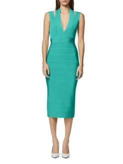 HERVE LEGER Bandage Sheath Dress -KidKraft Shop 0400018085046 CASPIAN A1
