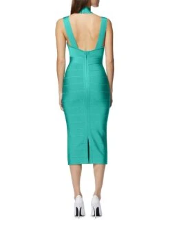 HERVE LEGER Bandage Sheath Dress -KidKraft Shop 0400018085046 CASPIAN A3
