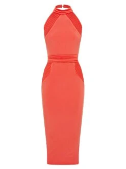 Signature Algeny Fitted Midi-Dress