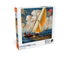 Charles Wysocki: Breezin' Along 300 Large Piece Jigsaw Puzzle -KidKraft Shop 079346026999 25degrees 2000 42476.1650725599