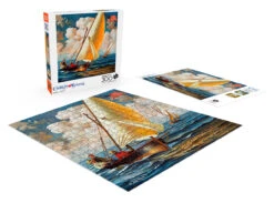 Charles Wysocki: Breezin' Along 300 Large Piece Jigsaw Puzzle -KidKraft Shop 079346026999 FullProductShot Square 05050.1650725599