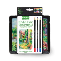 Crayola Signature Blend & Shade Colored Pencils (24 Pieces)