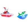 Occasions 14' INFLATABLE BOAT FISHING SANTA WITH SWIRLING LIGHTS INNER, 4 Ft Tall, Multicolored