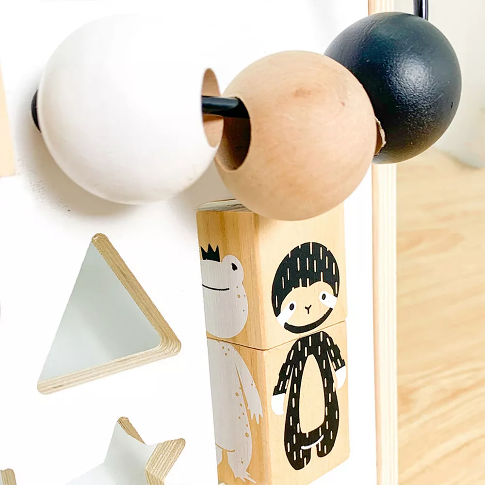 Asweets Wonder & Wise Wooden Baby Push And Pull Multifunctional Activity Walker 4 Asweets Wonder & Wise Wooden Baby Push And Pull Multifunctional Activity Walker - Image 4