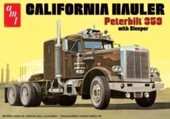 AMT 1/25 Peterbilt 359 California Hauler With Sleeper