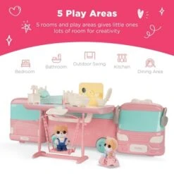 Best Choice Products Camper Van Playset Pretend Play Dollhouse Toy With 54 Accessories And Tiny Critters For Kids -KidKraft Shop GUEST e28539f6 704c 4c3a 9fde ed54dc58ddb1