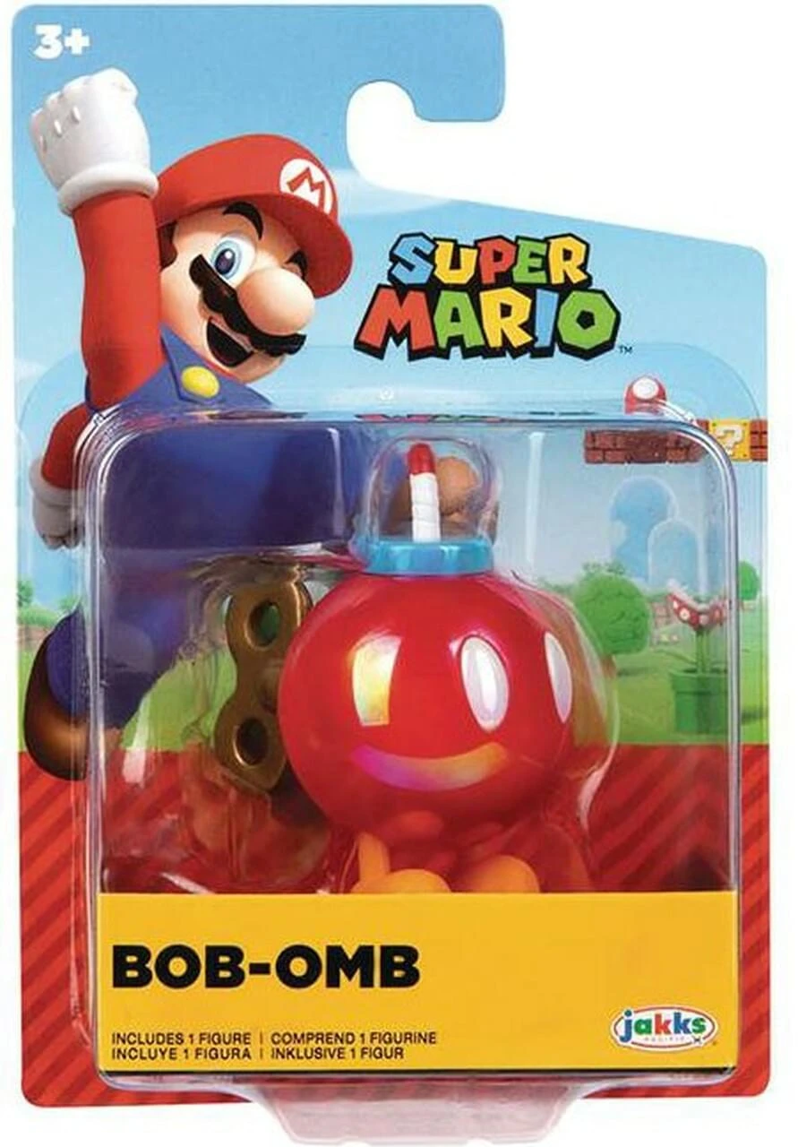 JAKKS PACIFIC Super Mario World Of Nintendo 2.5 Inch Figure | Red Bob-Omb 2 JAKKS PACIFIC Super Mario World Of Nintendo 2.5 Inch Figure | Red Bob-Omb - Image 2