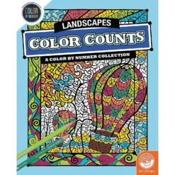 MindWare Color By Number Color Counts: Landscapes