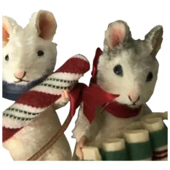 R. John Wright Christmas Mice Collection Nibbles And Merry