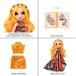 Rainbow High Fantastic Fashion Poppy Rowan Fashion Doll 10 Rainbow High Fantastic Fashion Poppy Rowan Fashion Doll -KidKraft Shop Rainbow High Fantastic Fashion Poppy Rowan Fashion Doll Rainbow High 1690384496234